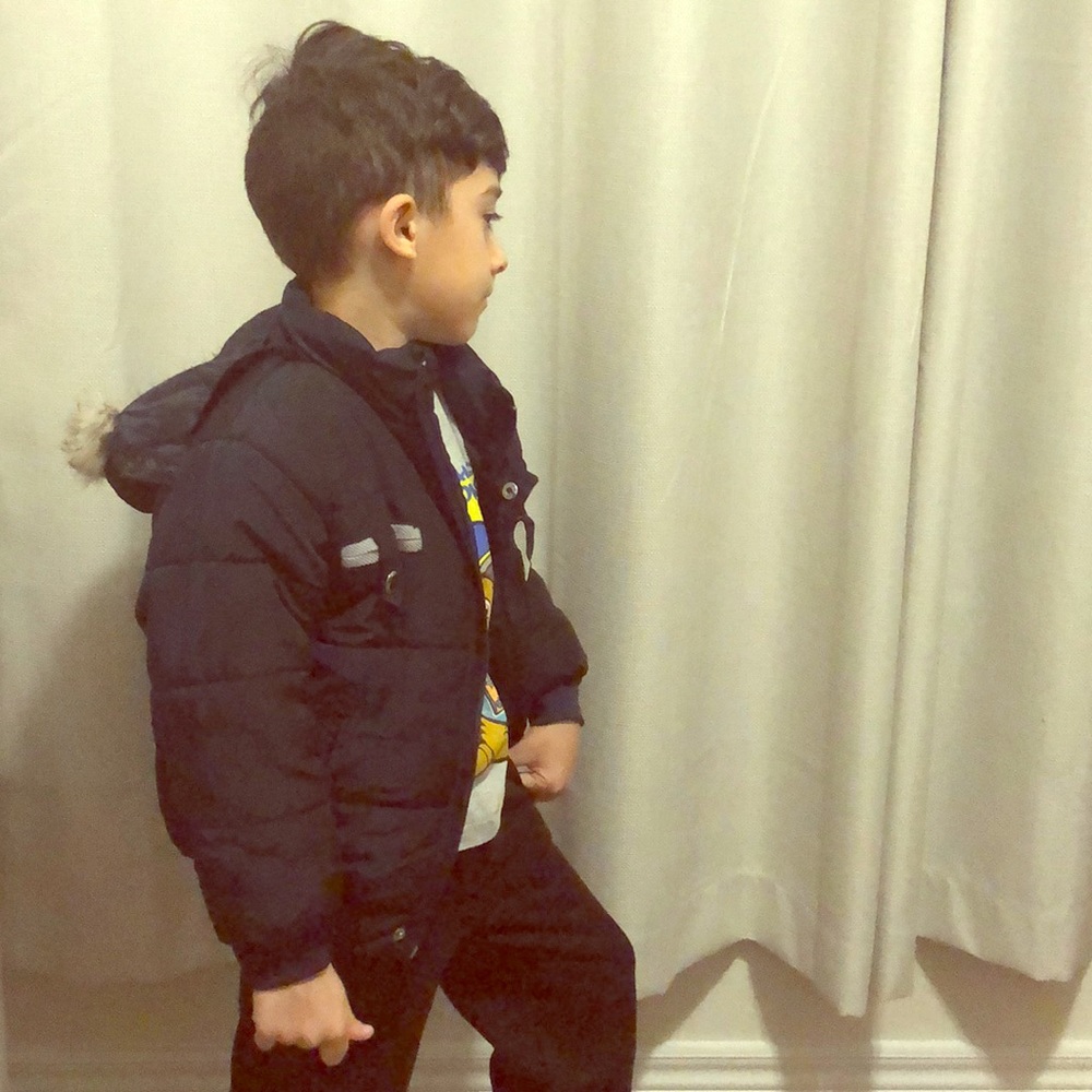 Navy winter coat